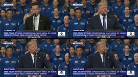President Trump attends Medal of Honor ceremony for crew of Artemis II