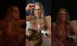 Coffee with old psychic and dogs 🐕 💨