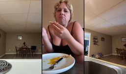 Eggs toast with mamma bear