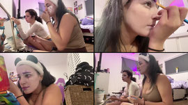 clown make up / spoil while i hang outtt/  !commands $25 name on body