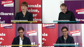 Die Linke: Reichinnek, Pellmann, Pantisano nach der Klausur | 04.09.26