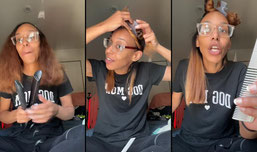 Lets straighten my hair