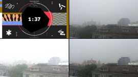 City Rain ASMR Sounds On Mirror, Heavy Rain For Sleep