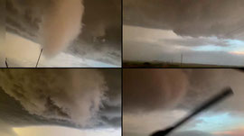 INSANE TORNADO INTERCEPT rips kayak off the Dominator F150 and blows out back window!