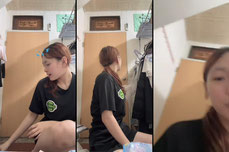 妹子進來買衣服很甜的價格