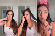 Arreglándome el cabello