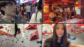bagels + bouldering (my second time) 🇬🇧 !socials !pp