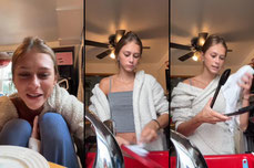 Doing dishes
