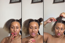 Doing my hair!