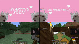 Playing Minecraft w/ @mayflytrap