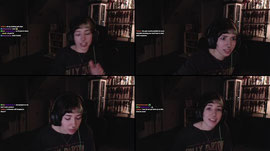 Playing Minecraft w/ @mayflytrap