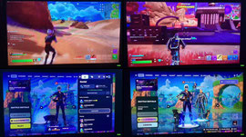 playing Fortnite
