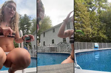 pool with besties!!!