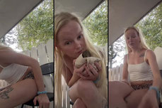 Feeding baby squirrels