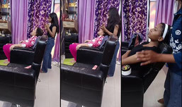 threading up lips Aram waxing with underarm