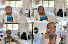 LONDON FASHION WEEK !!! - getting ready 1sub = 4 squats ;p