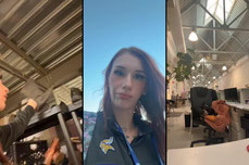 At work