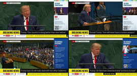 Donald Trump delivers speech at UN General Assembly