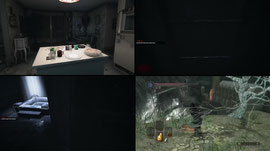 playing a horror game :p