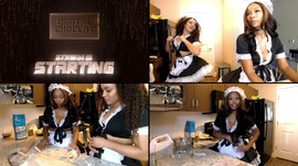 Maid Cosplay 🤍 Cooking Stream with my cousin Moriah! 😍👩‍🍳🍽️ Chicken Fettuccini Alfredo with Tiramisu! ( !riah, !maid )