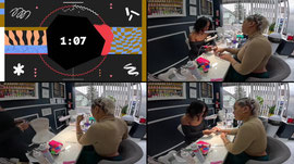 getting nails done