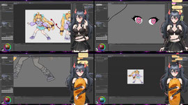 Little bit of vidgy game making. 💖 COZY Secret Corner 💖 #succubus #ASMR | type !socials