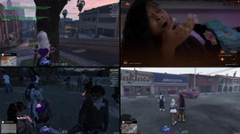 JADE AND SKII OUTSIDDEEE!!! GTA RP COME FWM!!