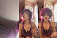 Chat w whimsical makeup :3