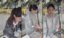退役女团重生摆摊卖饭团……