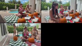 PowerPuff 🎃 Carving 🔪 @ognaomifoxx @itsmiabrookes