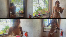 rE  lavando o cabelo