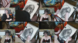 Live Portait study, in studio break every 20 min only chatting during studio break