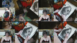 Live Portait study, in studio break every 20 min only chatting during studio break