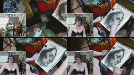 Live Portait study, in studio break every 20 min only chatting during studio break