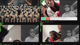 Cineasta buscando cachorritas en Monkey