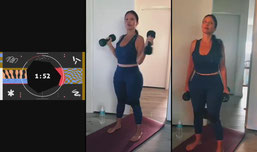 Workout with Lady Fantazzmo #workout #fit #fitness #hiit #glutes #squats 