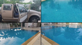 Heute LIVE aus einem Pool