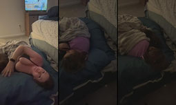 would you snuggle even though i like sleeping on the floor?