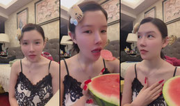 一个鼻青脸肿的女人….