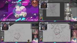its mY STREAM ANNIVERSARY???? ART TIME; My face IS visible !throne !links