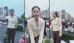入冬东北早市场烟火气息