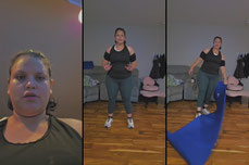 Saltos y rutina abdomen fuerte
