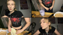 Baking my birthday cake