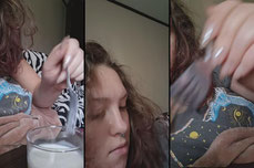 drowning my cookies in milk
