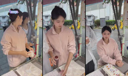 退役女团重生摆摊卖饭团……