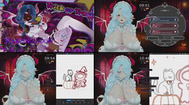 🐈‍⬛🎃⛥Ghostly Maid haunts you . . . Drawing Halloween art with you! 🐈‍⬛🎃⛥!patreon