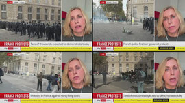 Protests turn violent in France as thousands march against rising living costs