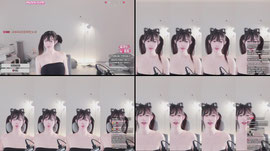 올블랙 트윈테일 짱갈래 혜링이❤️