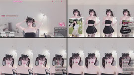 올블랙 트윈테일 짱갈래 혜링이❤️