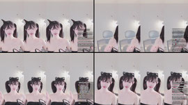 올블랙 트윈테일 짱갈래 혜링이❤️